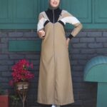 Urban Khaki Full Front Open Jilbab