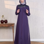 Deep Purple Modest Edge Jilbab