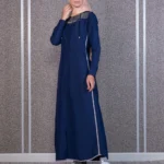 Navy Blue Modest Edge Jilbab