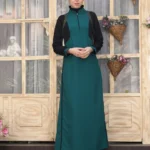 Teal & Black Essential Jilbab